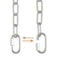 thumbnail image 4 of Cadena de prueba de 1.2 metros de Uxcell, 2.95mm de grosor, 176Lbs, acero inoxidable 304 con 2 enlaces rápidos, 4 of 7