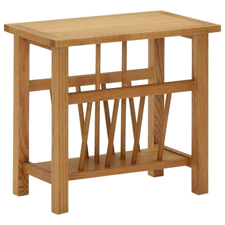 UPC: 8720286006863 | vidaXL Magazine Table 17.7 x10.6 x16.5 Solid Oak Wood