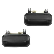 TRQ Door Handles Exterior Black Textured Rear LH & RH Pair Set for Toyota Tacoma DHA36720