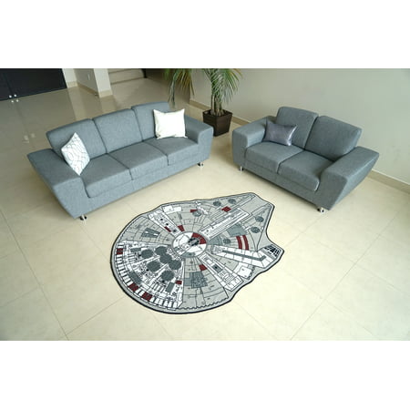 Star Wars Large Millennium Falcon Entry or Area Rug, 59