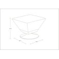 thumbnail image 3 of Diamond Orange and Polished Chrome Swivel Ottoman, 3 of 3