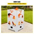 thumbnail image 2 of Fire Pit Bin Portable Stainless Steel Burn Can - Fire Barrel With Lid For Paper, Leaves & Yard Debris, 10x10x11 Inch Is It Legal To 2 of 13