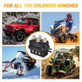 thumbnail image 2 of Contactor de Relé de Solenoide de Cabrestante, 12 V, 500 A, Relé de Cabrestante, Camión Pulgar para 8000-15000 Libras ATV UTV 4x 4 Reemplazo de Vehículos, 2 of 5