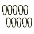 thumbnail image 1 of 10/20 Uds., Gancho de mosquetón de bloqueo de tornillo de acero, pequeñas herramientas de mosquetón deportivo para acampar 10 piezas Baoblaze Resultados de las piezas del llavero, 1 of 8