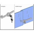 thumbnail image 4 of 3 Pieces Terrarium Display Cabinet Sliding Glass Door Lock, Sliding Glass Door Latches, Cam Locks, Mailbox Drawer Cupboard Lock with 6 Keys, Zinc Allo, 4 of 5