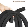 thumbnail image 4 of Air Conditioner Window Seal 1"x1", High-Resilience Thick Foam AC Weather Stripping, Noise-Reducing and Air-Leak-Proof Adhesive Seal Kit for AC Units (6.5Ft x 2 Rolls, Black), 4 of 7