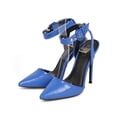 thumbnail image 5 of Miss L DA69 Women Leatherette Pointy Toe Open Back Wrapping Strap Stiletto Pump, 5 of 5