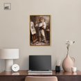 thumbnail image 3 of Painterly Tiger Canvas Vintage Portraits by Art Remedy, Gold Frame, 16" x 24", 3 of 7