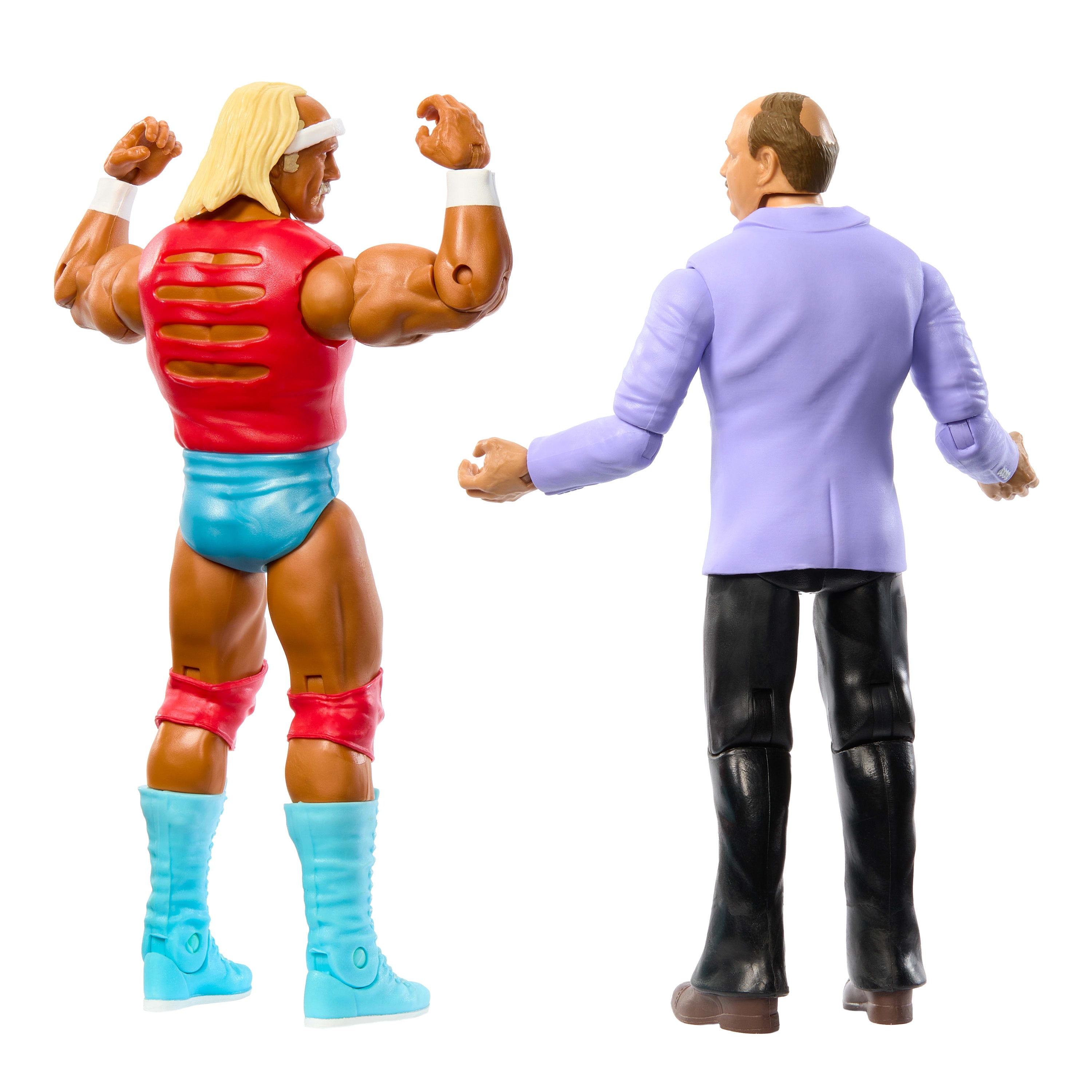 WWE Main Event Championship Showdown Hulk Hogan & Mean Gene Action Figures & Accessory, Series #19
