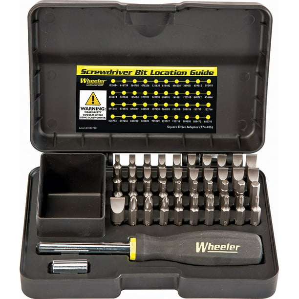 WHEELER PRO GUNSMITHING SCREWDRIVER SET 43PC