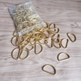 thumbnail image 1 of Milisten 100PCS D Rings for Luggage Straps and Belt Accessories in Golden Metal, 1 of 7