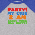 thumbnail image 4 of Inktastic Party at My Crib Boys or Girls Baby Bodysuit, 4 of 5