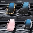 thumbnail image 2 of C1 Wireless Car Charger Auto-Clamping Air Vent Phone Holder Stable Fast Charging Vehicle Mount Charger with Colorful LED-Indicator Compatible with Phones of 4.5-6.5 inches, 2 of 9