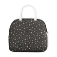 thumbnail image 2 of Lunch Bag Lunch Box for Women Reusable Insulated Lunch Bags,Water-Resistant Gold Stars Black Background Cooler Lunch Tote Bag, Large Capacity for Work Travel Picnic, 2 of 6