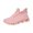 Pink, variant on pwidon Women's Platform Sneakers Breathable Knit Lace Up Shock Absorbing Chunky Blade Sole Comfort Casual Walking Running Athletic Shoes Beige 5.5