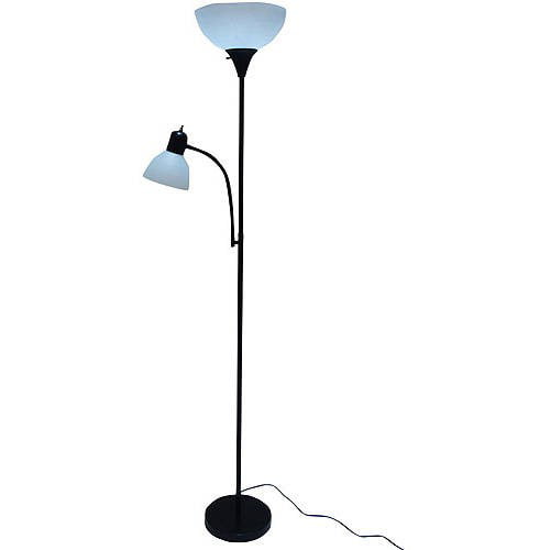 Mainstays 72 Combo Floor Lamp With Adjustable Reading Lamp