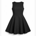 thumbnail image 7 of Lenpel Summer Dresses for Women Elegant Boat Neck Sleeveless a Line Mini Dresses Business Casual Work Cocktail Clothes, 7 of 7