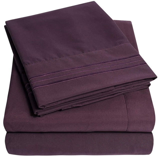 Juego de sábanas Sweet Home Collection 1500 Supreme Purple