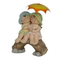 thumbnail image 2 of Alpine Corporation Boy and Girl With Umbrella Statue, 2 of 11