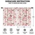 thumbnail image 2 of Blackout Kids Curtains,Flower and Butterfly Childrens Insulated Curtains Set Of 2,Bedroom Essentials,Toddler Room Decor 42"x54"(106x137cm), 2 of 4