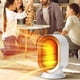 thumbnail image 5 of Heater 1200w vertical desk, intelligent mini high-power, metal frame, for bedroom, warm room, energy efficient, portable, for office, 2-tier design, 5 of 7