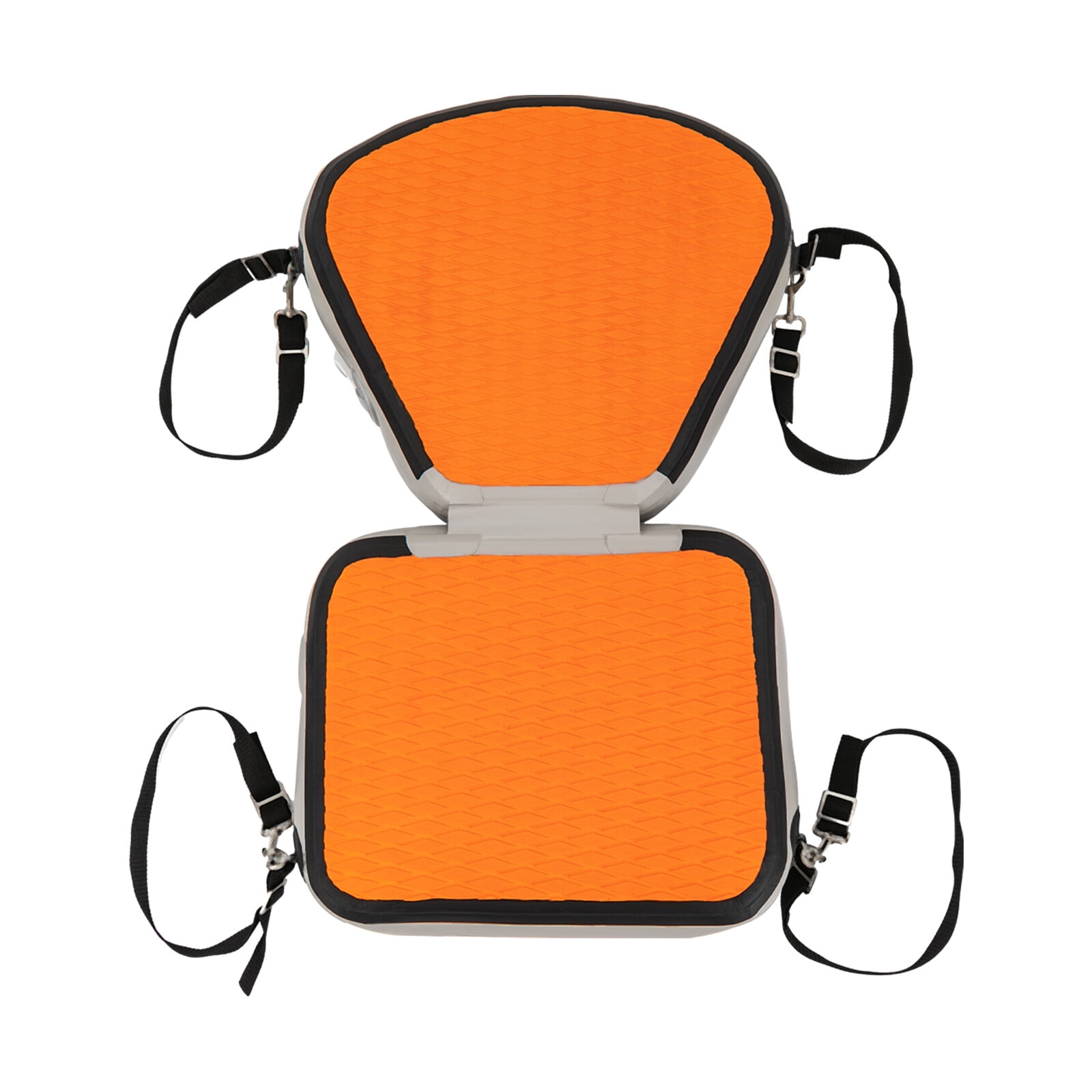 EVA PVC Padded Kayak Seats, Strap Adjustable, Thicken Cushion for Canoeing Drifting, Orange