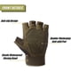 thumbnail image 4 of CHAO Guantes tácticos sin dedos, guantes militares ligeros, transpirables y protectores para exteriores para disparar, cazar, coto, escalada, 4 of 5