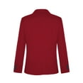 thumbnail image 2 of Manyakai Boys Classic Fit Sport Blazer Long Sleeve Lapel Suit Jacket Single Breasted Outerwear Coat Burgundy 12, 2 of 6