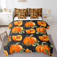 thumbnail image 1 of YST Ensemble Douillette Citrouille d'Automne 7 Pcs, Sac de Literie Feuille d'Automne pour Très Grand Lit, Polyester, 1 of 5