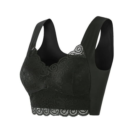 MSJUHEG Underwear Women Womens panties Lace Bra Plus Size Bra Women Underwear Bralette Crop Top panties Female Bra Large Top Female Push Up Brassiere Laced Bra Plus Size panties Black 5Xl