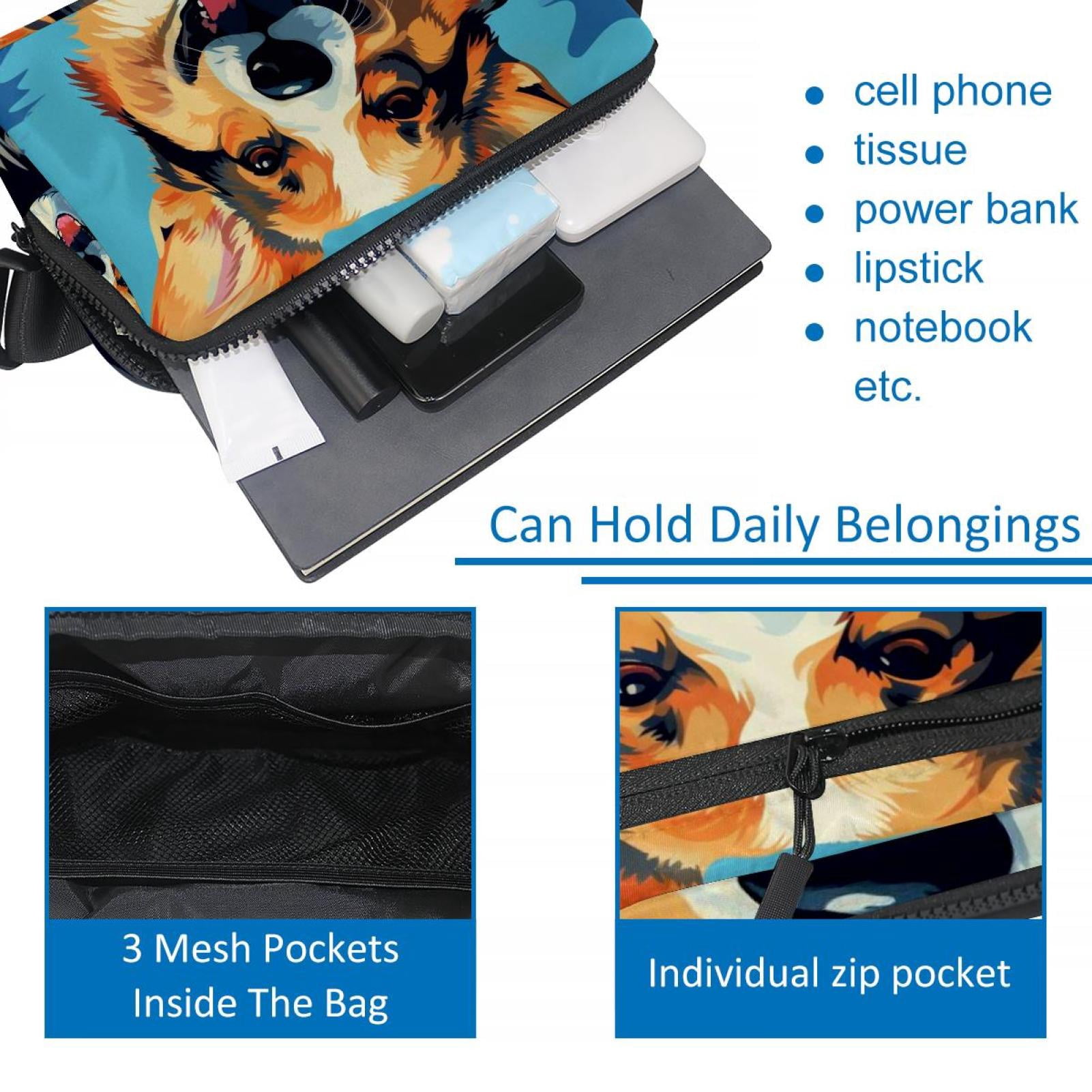 Dog Lightweight Adjustable Running Belt Bag Fanny Pack Waist Pack with Extension Strap Unisex