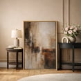 thumbnail image 2 of Framed Canvas Print Wall Art Abstract Earth Tone Shapes Print Minimalist Geometric Artwork For Living Room Decor - 16"x24" NATURAL, 2 of 8