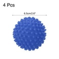 thumbnail image 2 of Uxcell 4pcs Reusable Laundry Dryer Balls for Fabric Softener Reduce Drying Time, Blue, 2 of 5