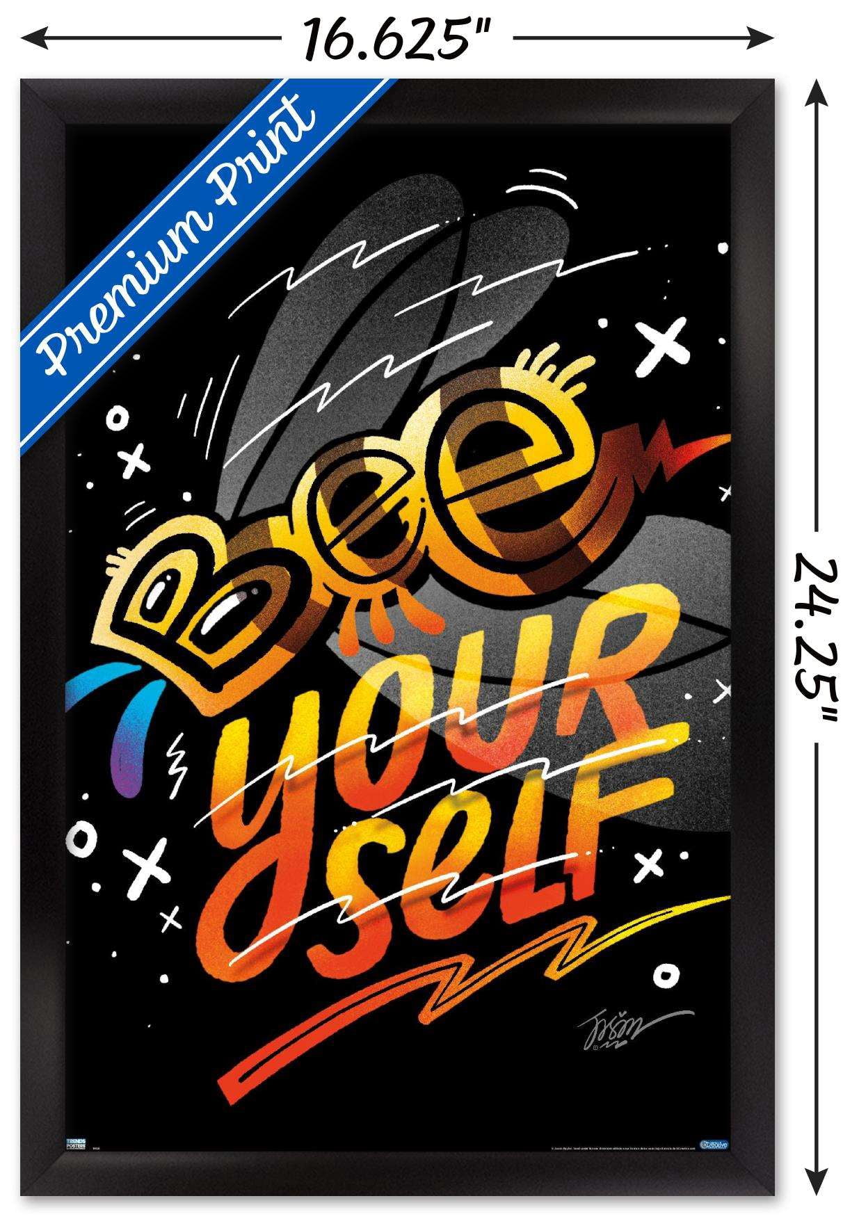 Jason Naylor - Bee Yourself Wall Poster, 14.725" x 22.375", Framed