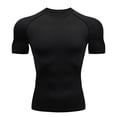 thumbnail image 4 of Camiseta de compresión para hombre, ropa deportiva de verano para correr, camisetas deportivas elásticas de secado rápido, camisetas de entrenamiento atléticas para gimnasio, 2024, 4 of 5