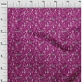 thumbnail image 3 of oneOone Cotton Cambric Dark Magenta Fabric Animal Fabric For Sewing Printed Craft Fabric By The Yard 42 Inch Wide, 3 of 5