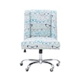 thumbnail image 2 of Linon Chaise de Bureau Rembourrée en Bois Draper Bleu, Ensemble de 1, 2 of 15