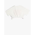 thumbnail image 2 of Crop T-Shirt Varsity Printed Short Sleeve Crew Neck Cotton, 2 of 3