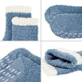 thumbnail image 5 of Women Thick Fuzzy Anti-Slip Slipper Socks Winter Warm Socks Fluffy Cozy Yoga Pilates Soft Grip Socks 7 Pairs Multicolor One Size, 5 of 7