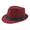 Claret, variant on Top Hat Summer 22.8" Fedora Hats for Men Linen Couple Solid Color Sun Hats for Women,Navy Blue
