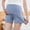 Blue, variant on pstuiky Pregnancy Shorts Thin Solid Color High Waist Adjustable Underwear Shorts Lace Trim Solid Color Pregnancy Underwear for Everyday Wear Maternity Clothes Summer