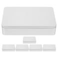 thumbnail image 1 of 6pcs Small Bead Organizers Storage Containers with Lid Beads Cases Tinplate Jewelry Boxes, 1 of 7