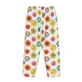 thumbnail image 5 of Xecao Cartoon Flowers Women's Straight Lounge Pajama Pants: The Epitome of Relaxed Sleepwear, 5 of 9