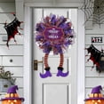 thumbnail image 4 of Niusricy Halloween Decorations Wreath Witch, Halloween Wreaths for Front Door with Witch Hat Leg Mesh Decor Indoor Outdoor, 4 of 6