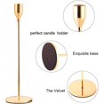 thumbnail image 3 of Matte Black Candle Holders Set of 3 for Taper Candles, Decorative Candlestick Holder for Wedding, Dinning, Party, Fits 3/4 inch Thick Candle&Led Candles, 3 of 12