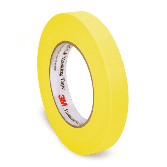 3M Automotive 6652 18mm x 55m Refinsh Masking Tape - 48 Rolls