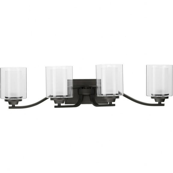 P300123-143-Progress Lighting-Kene - 4 Light - Cylinder Shade in Modern Craftsman and Modern style - 30.75 Inches wide by 7.38 Inches high-Graphite