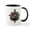 White/Black Inside, variant on CafePress - A Fairy And A Dark Wolf Mugs - 11 oz Ceramic Mug - Novelty Coffee Tea Cup