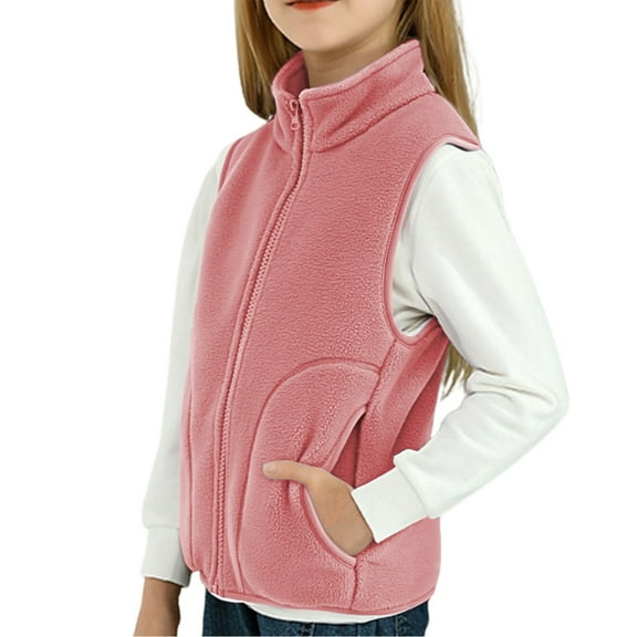 Vest Girls Sleeveless Jacket Outerwear Vests Kids Winter Clothes Girls Size 7-8 Years Clothes