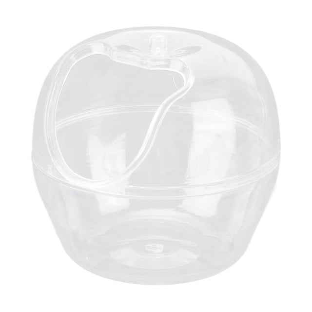 Bañera de arena para hámster, Mini baño transparente con forma de manzana, inodoro dorado para hámster, usos duales